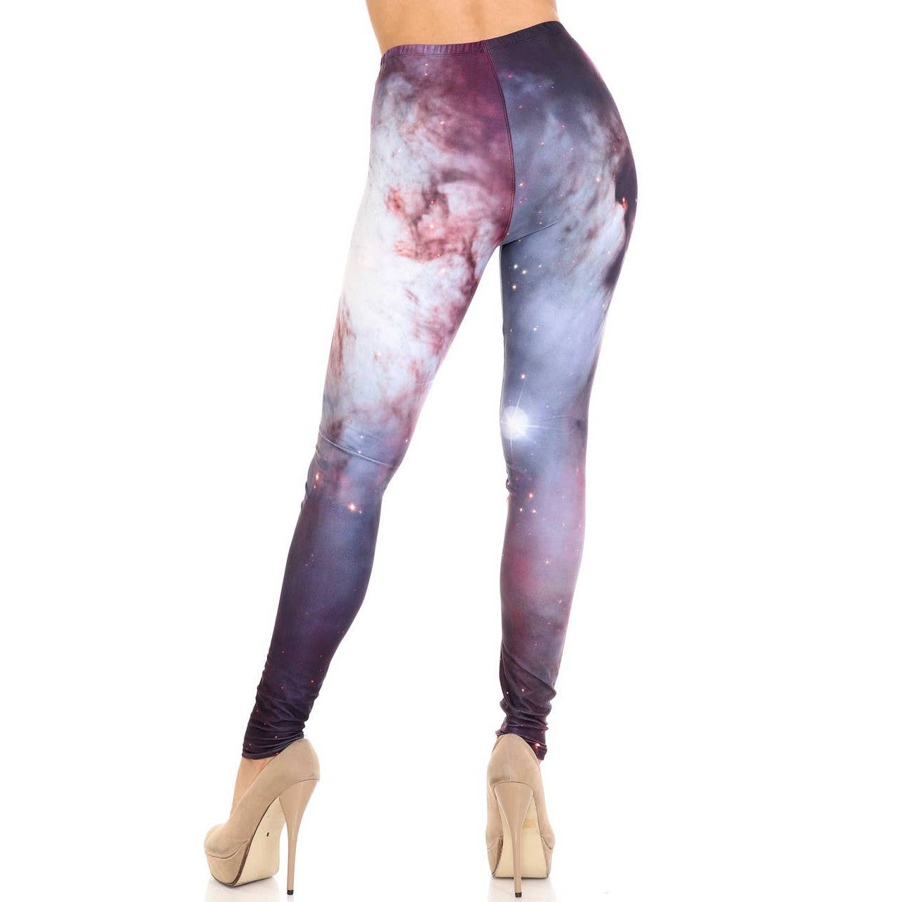 Creamy Soft Black Galaxy Leggings Sizes 0-5X Plus Size Available