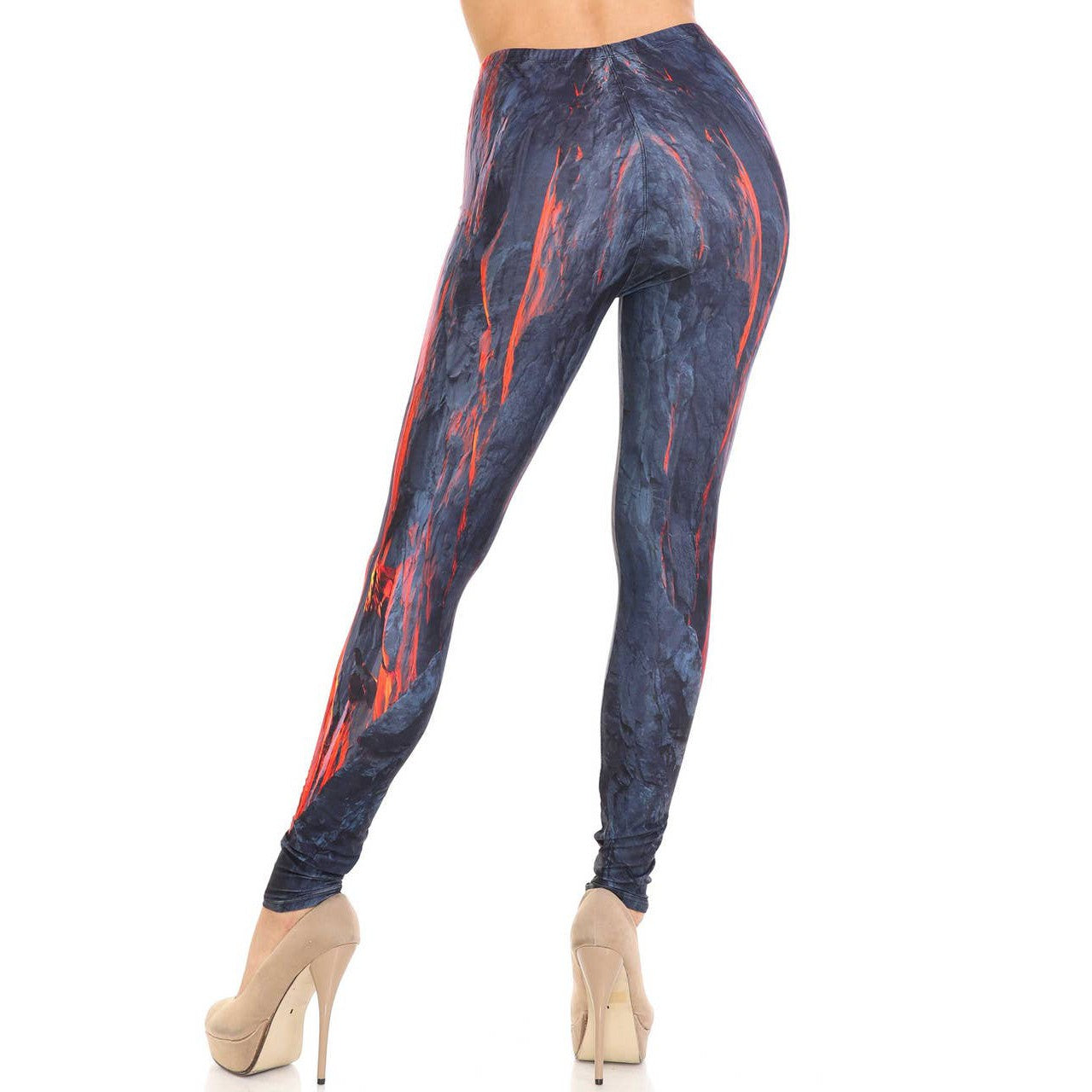 Creamy Soft Hot Lava Leggings Sizes 0-5X Plus Size Available