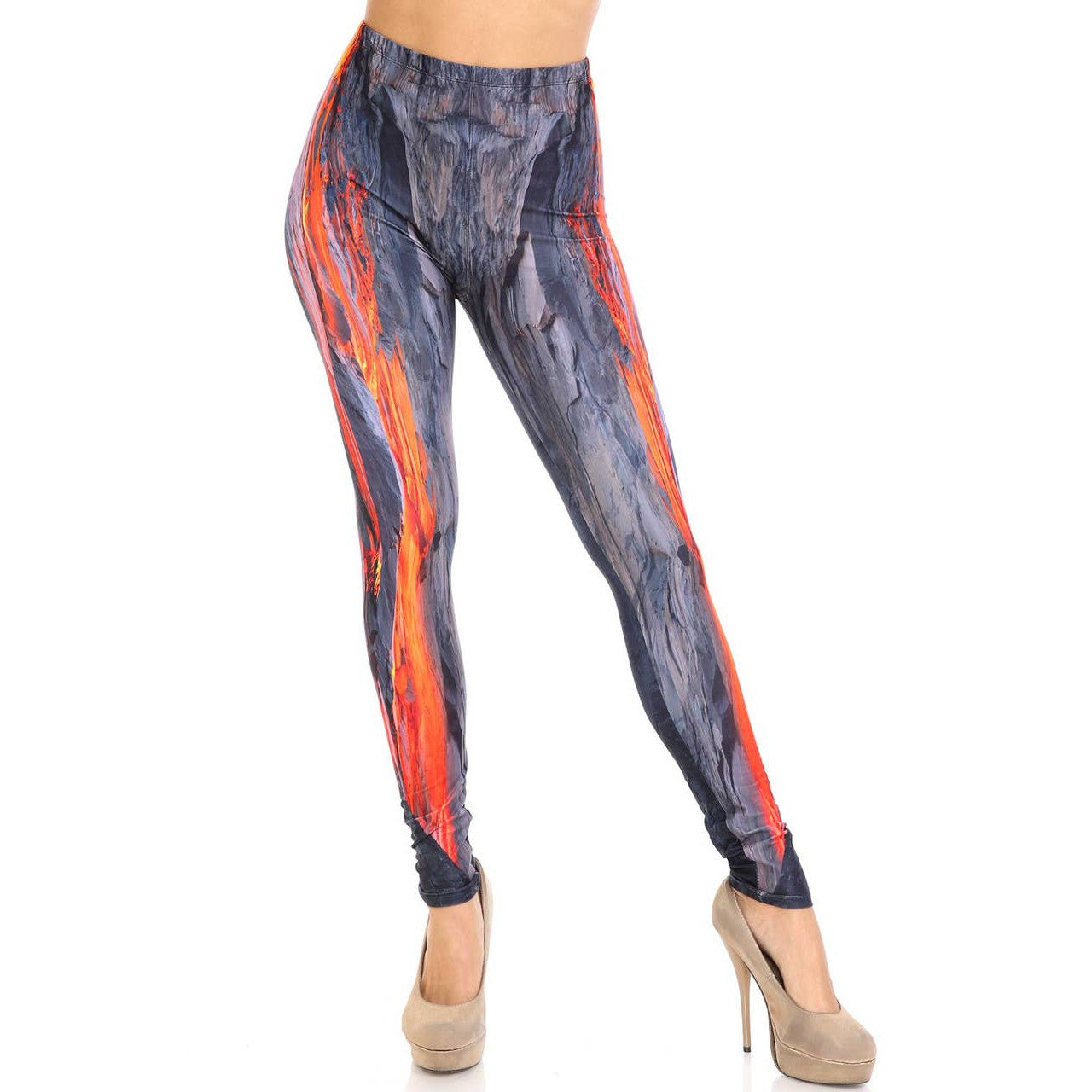 Creamy Soft Hot Lava Leggings Sizes 0-5X Plus Size Available