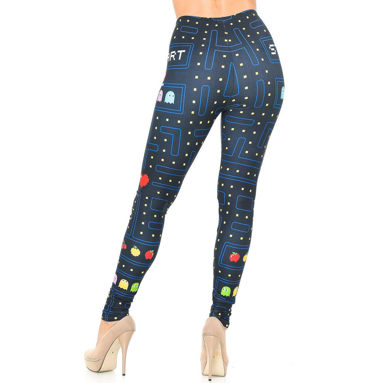 Creamy Soft Pacman Begins Leggings Sizes 0-5X Plus Size Available