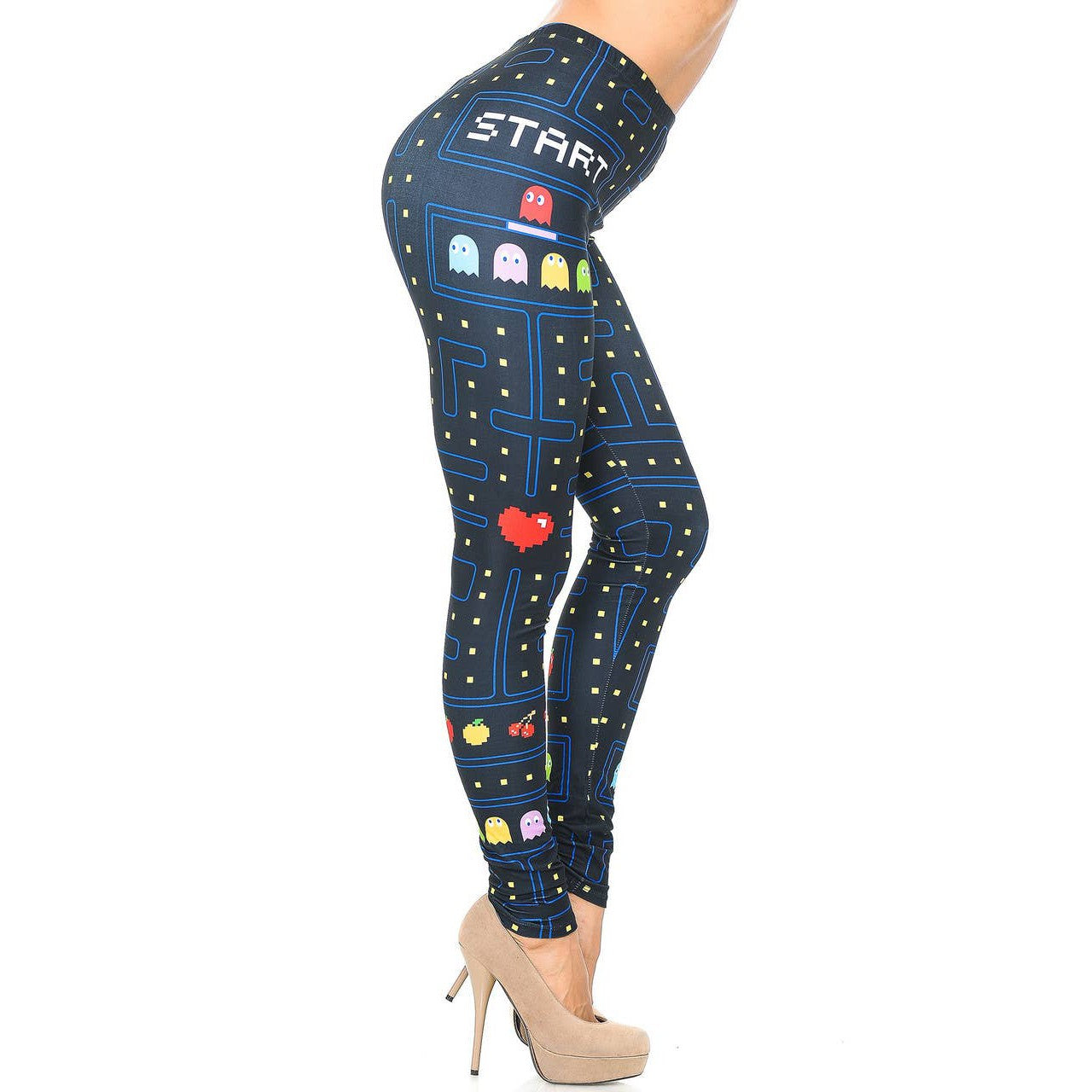 Creamy Soft Pacman Begins Leggings Sizes 0-5X Plus Size Available