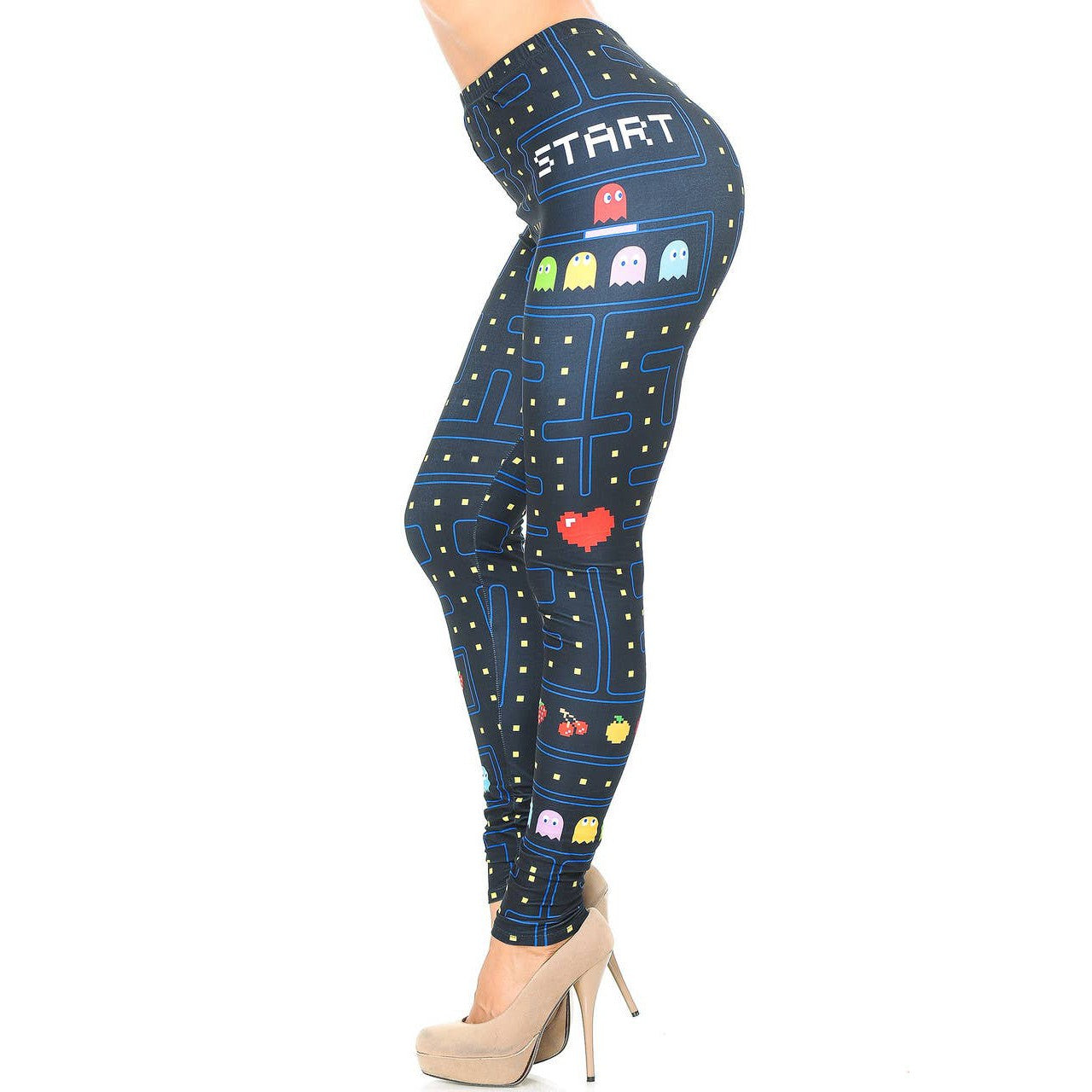 Creamy Soft Pacman Begins Leggings Sizes 0-5X Plus Size Available