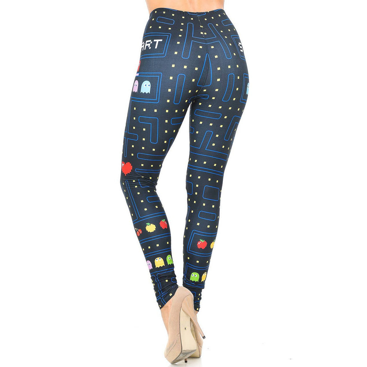 Creamy Soft Pacman Begins Leggings Sizes 0-5X Plus Size Available