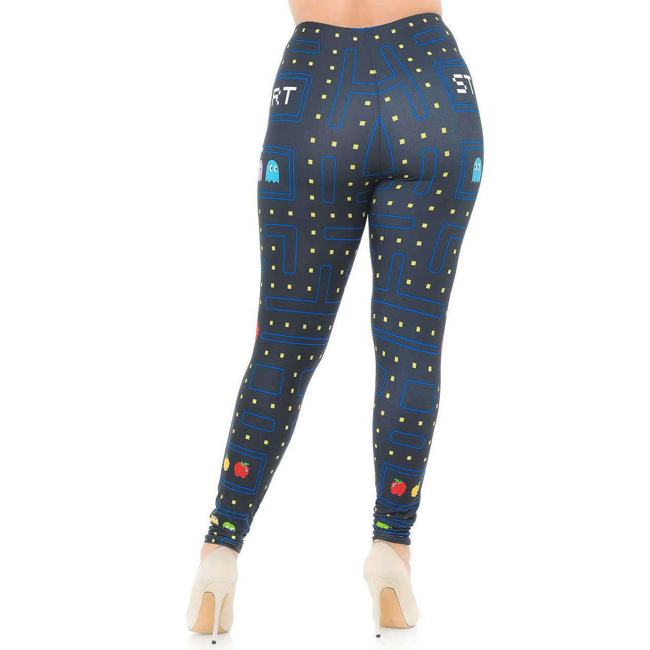 Creamy Soft Pacman Begins Leggings Sizes 0-5X Plus Size Available