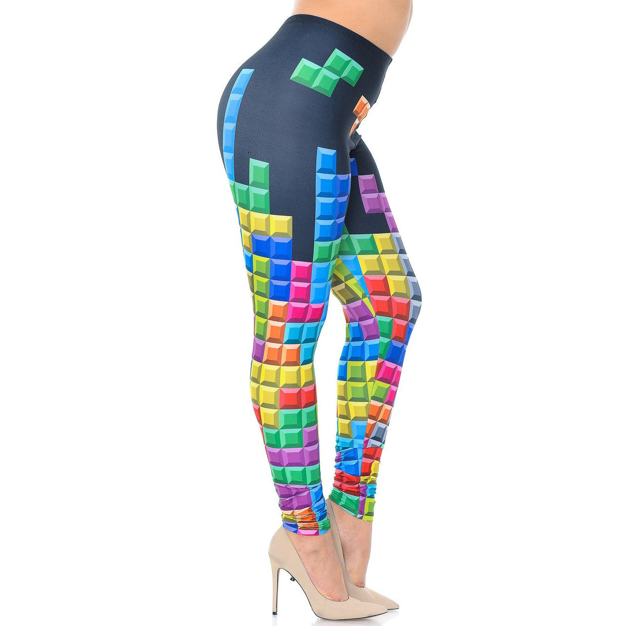 Creamy Soft Tetris Leggings Sizes 0-5X Plus Size Available