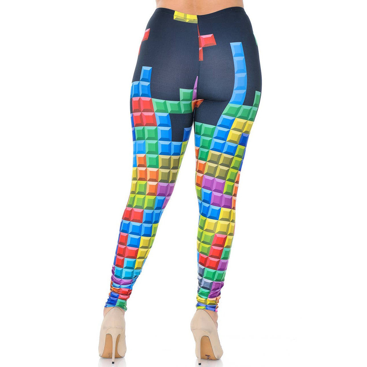 Creamy Soft Tetris Leggings Sizes 0-5X Plus Size Available