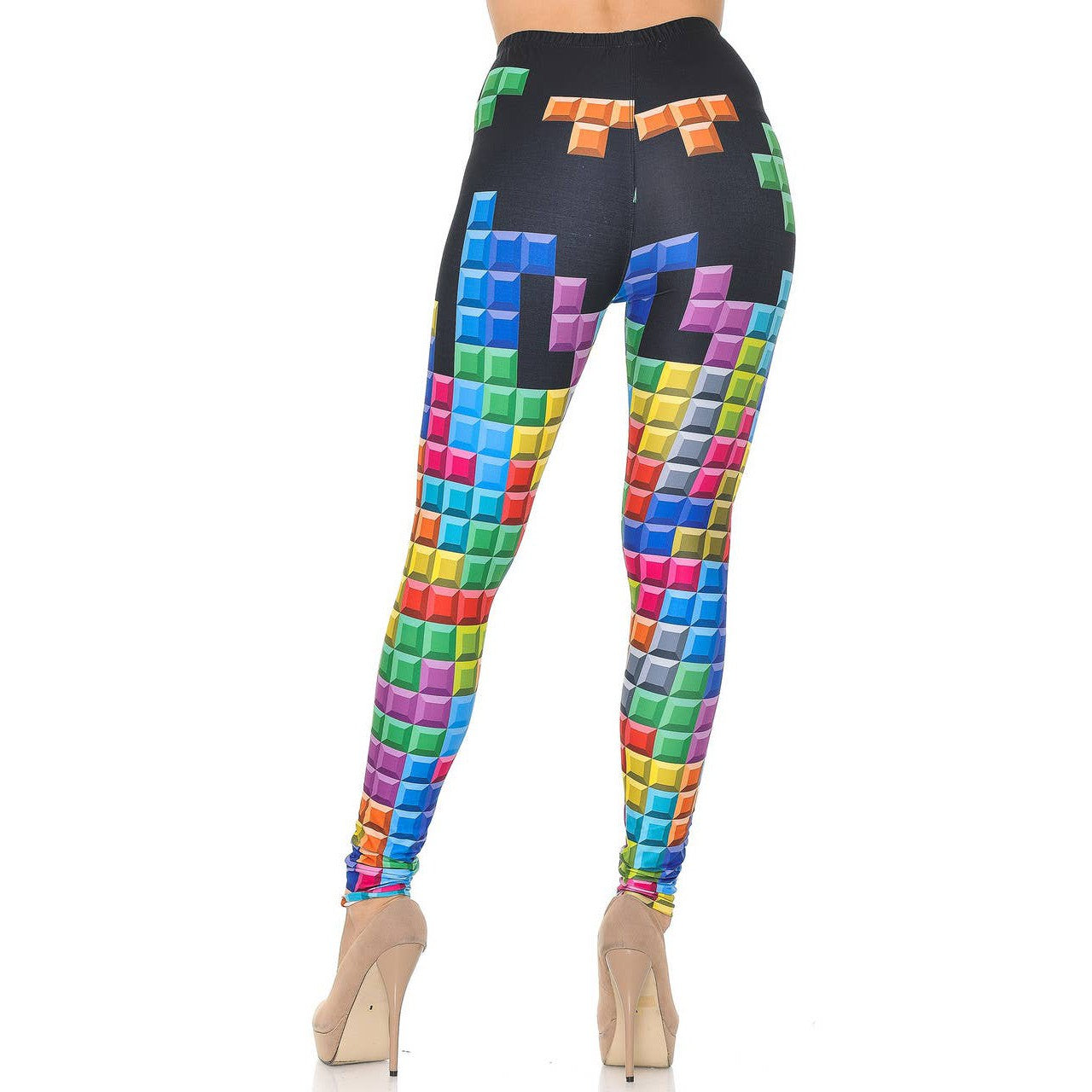 Creamy Soft Tetris Leggings Sizes 0-5X Plus Size Available