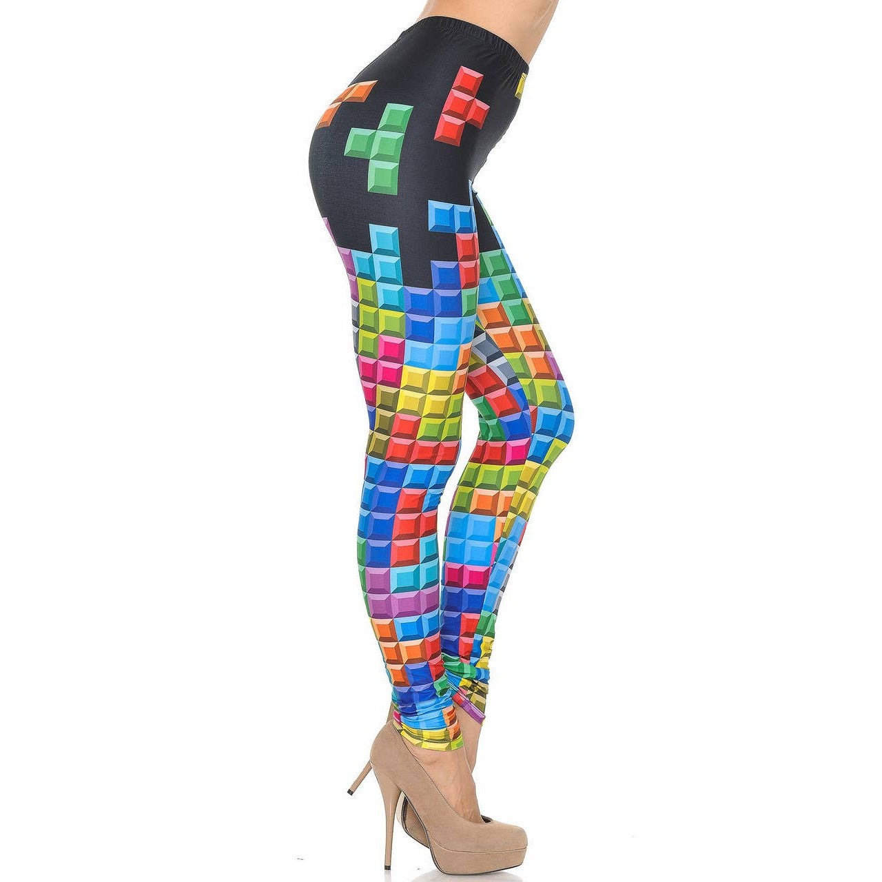 Creamy Soft Tetris Leggings Sizes 0-5X Plus Size Available