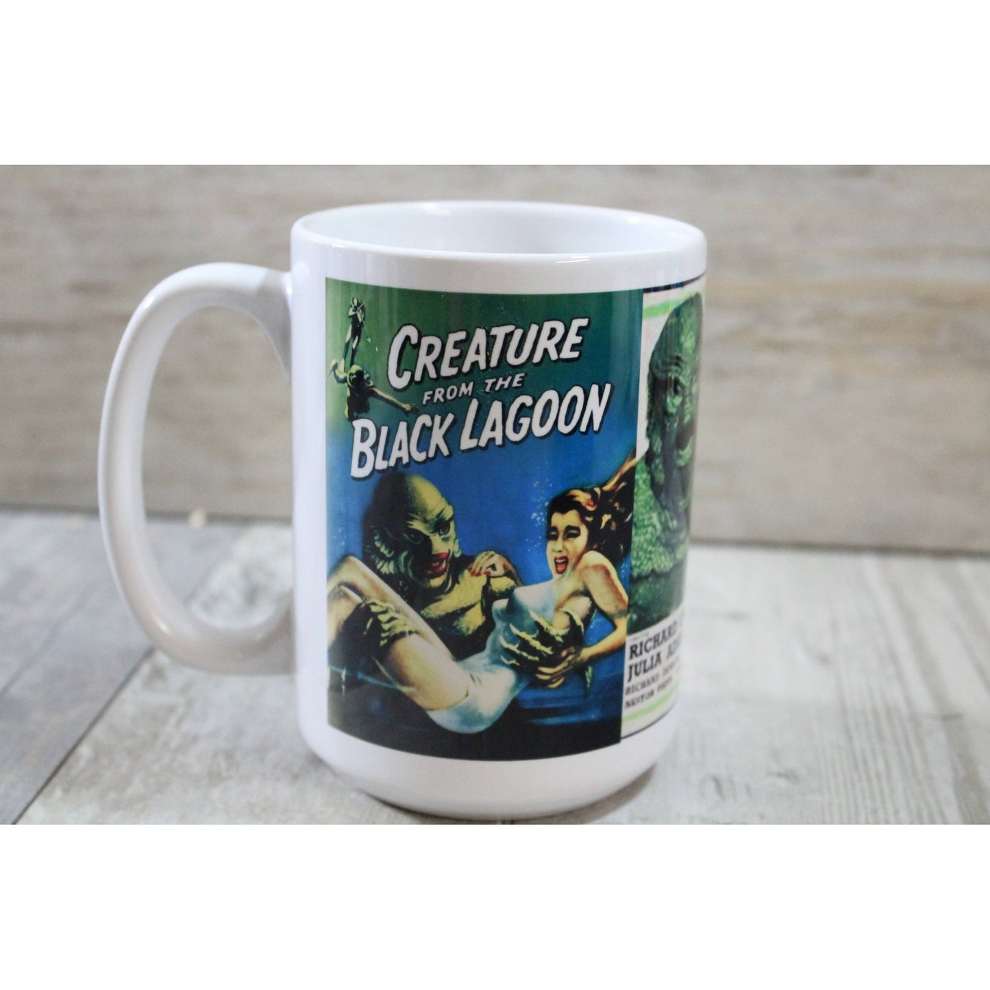 Creature from the Black Lagoon Inspired Movie Ceramic Mug | Coffee Tea Cup | 15oz
