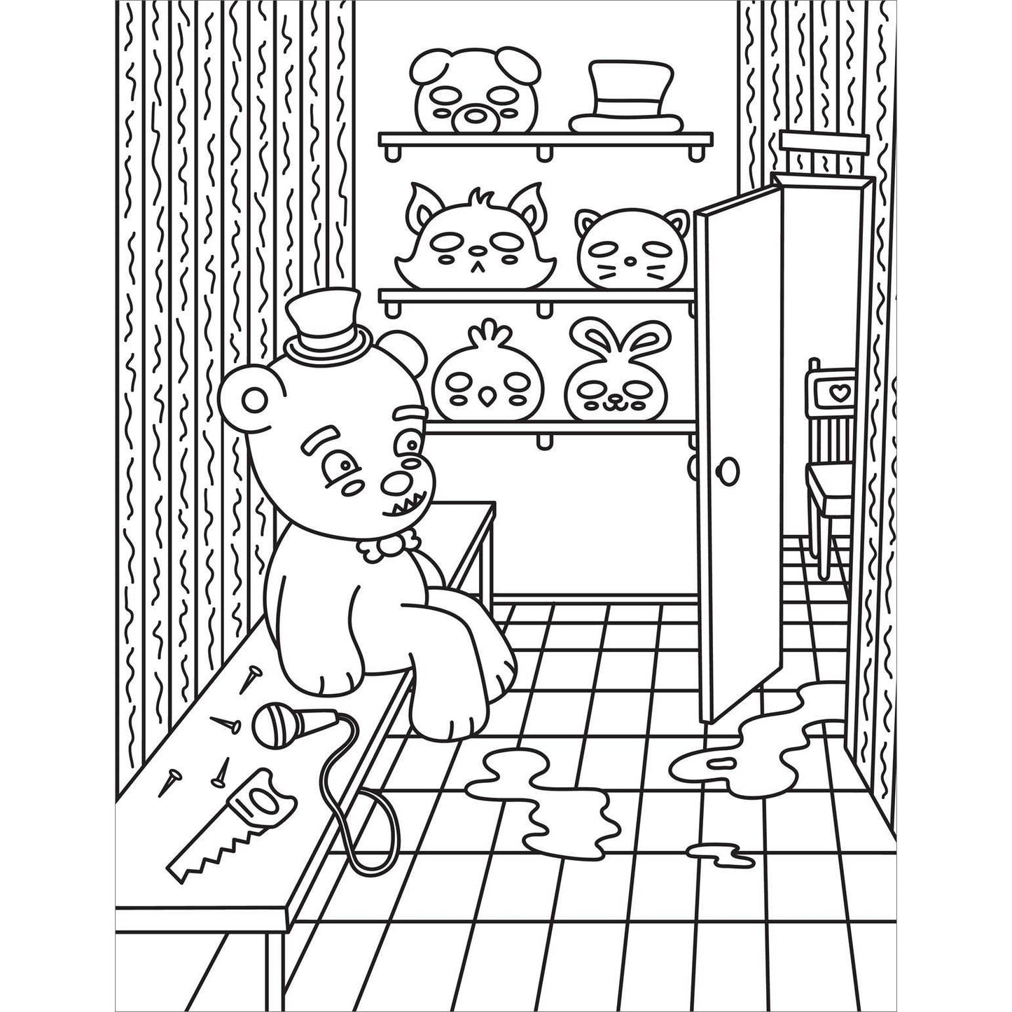Creepy Cute Horror Coloring Book for Adults | Kawaii Monsters & Classic Scary Scenes