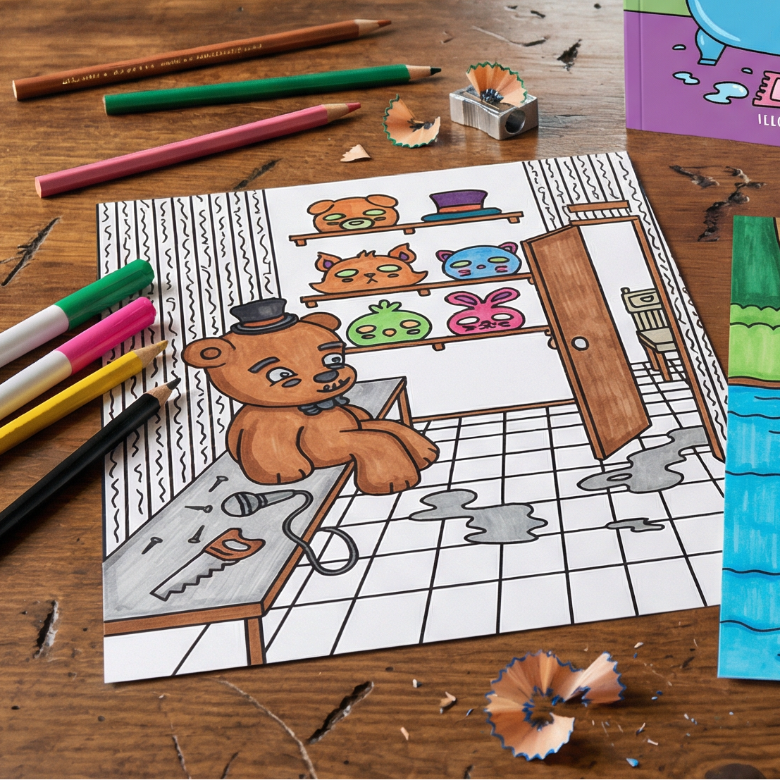 Creepy Cute Horror Coloring Book for Adults | Kawaii Monsters & Classic Scary Scenes