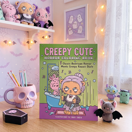 Creepy Cute Horror Coloring Book for Adults | Kawaii Monsters & Classic Scary Scenes