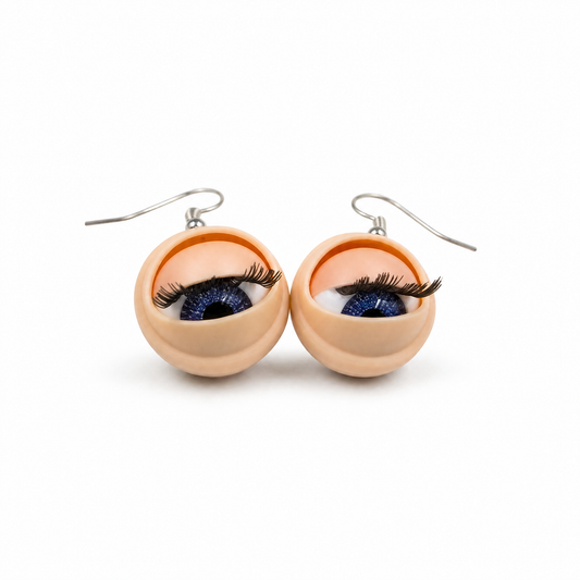 Creepy Eyeball Halloween Earrings | Gothic Horror Dangle Earrings