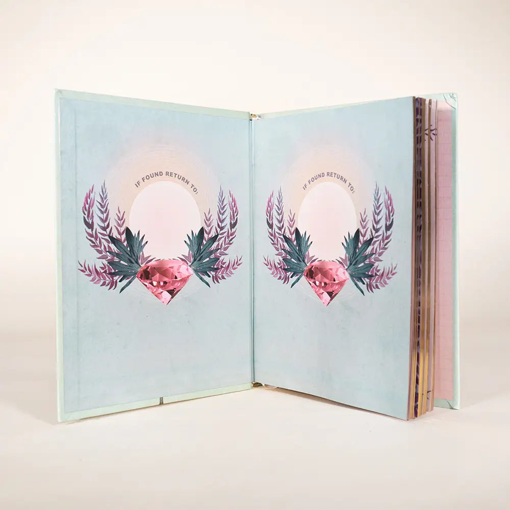 Crystal Fate Luxury Hardback Notebook Journal - Illustrated Inside