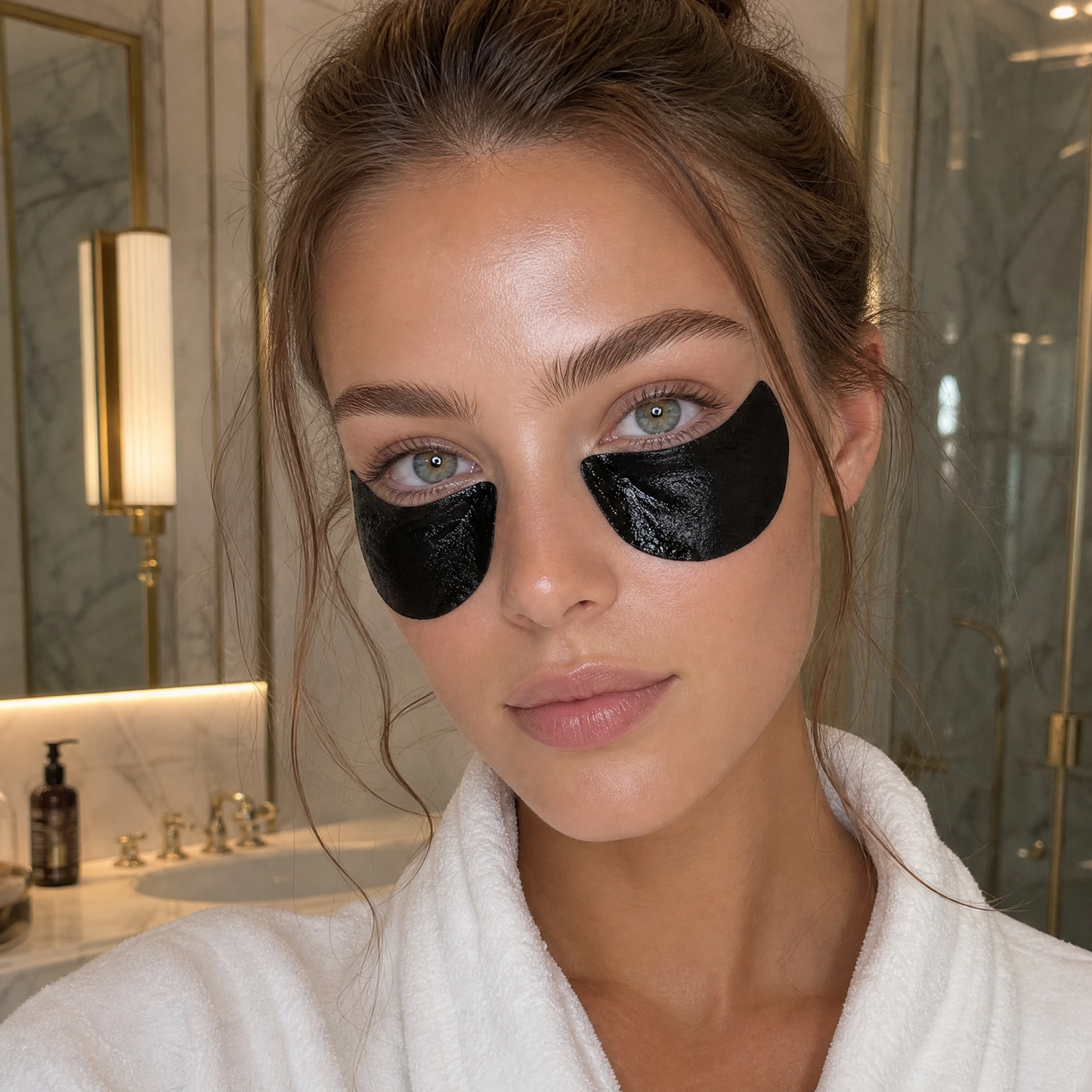 Cucumber & Charcoal Under Eye Pads | De-Puffing Treatment, Set of 5 by English Laundry