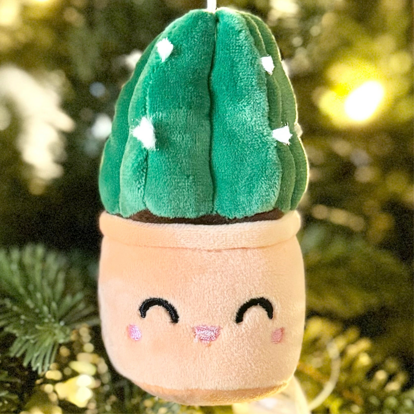Cuddly Cactus Plush Keychain | 5″ Plant Lover Bag Charm-Blushiez-The Bullish Store