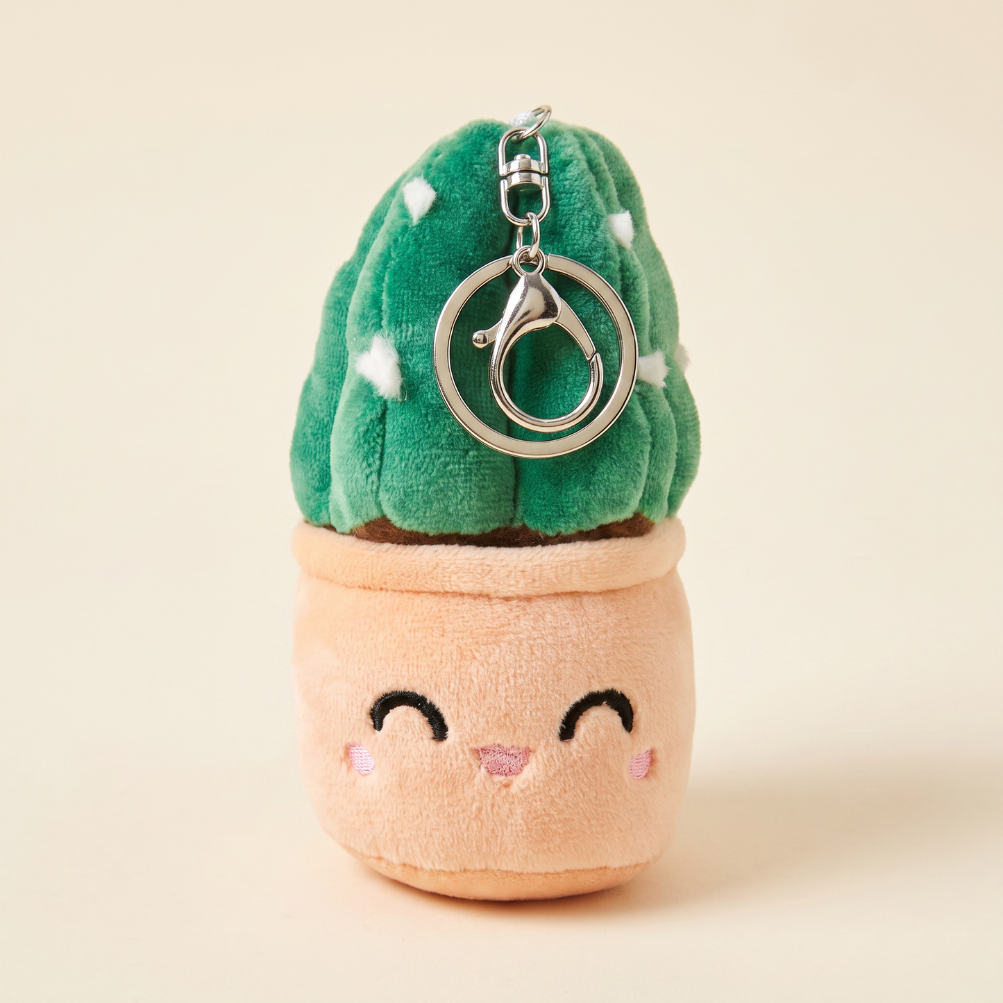 Cuddly Cactus Plush Keychain | 5″ Plant Lover Bag Charm-Blushiez-The Bullish Store