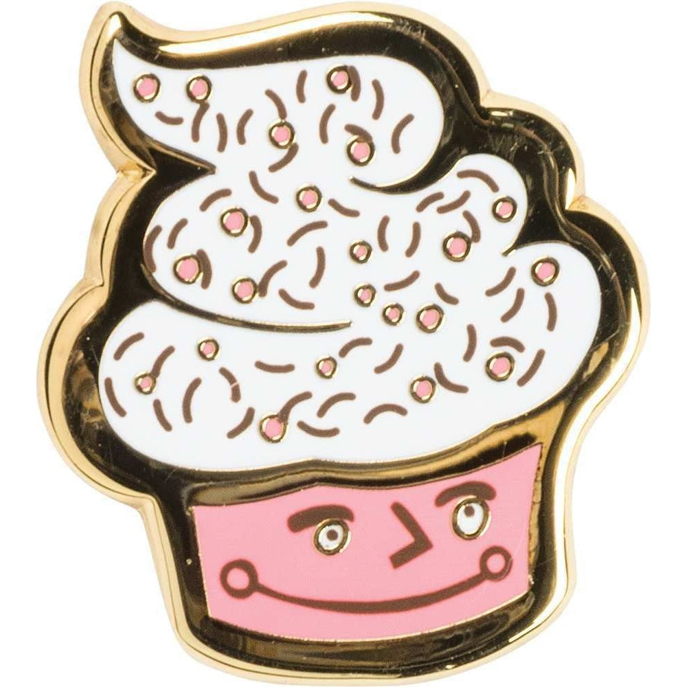 Cupcake Pin "Life Is Better With Sprinkles on Top" Enamel Pin on Card