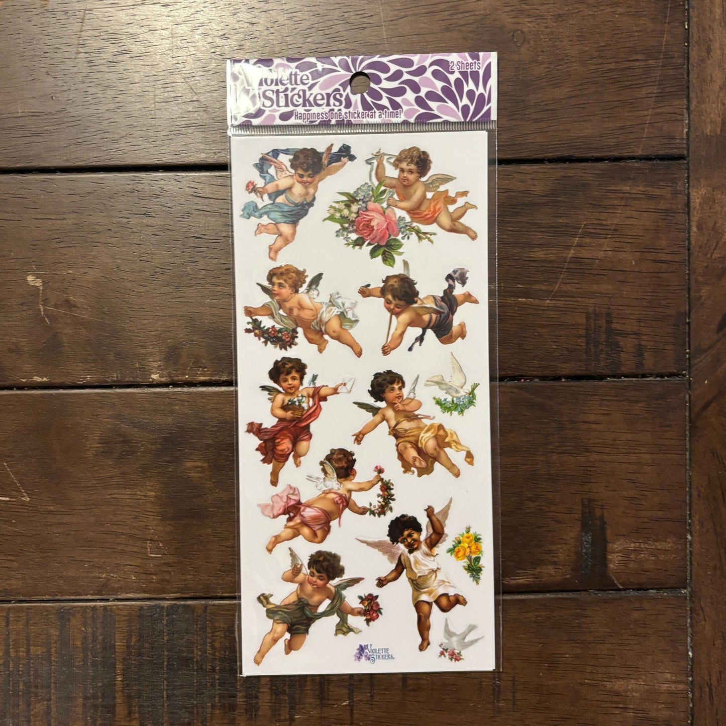 Cupids Clear Stickers | 4" x 8" | 2 Sheets-Violette Stickers-The Bullish Store