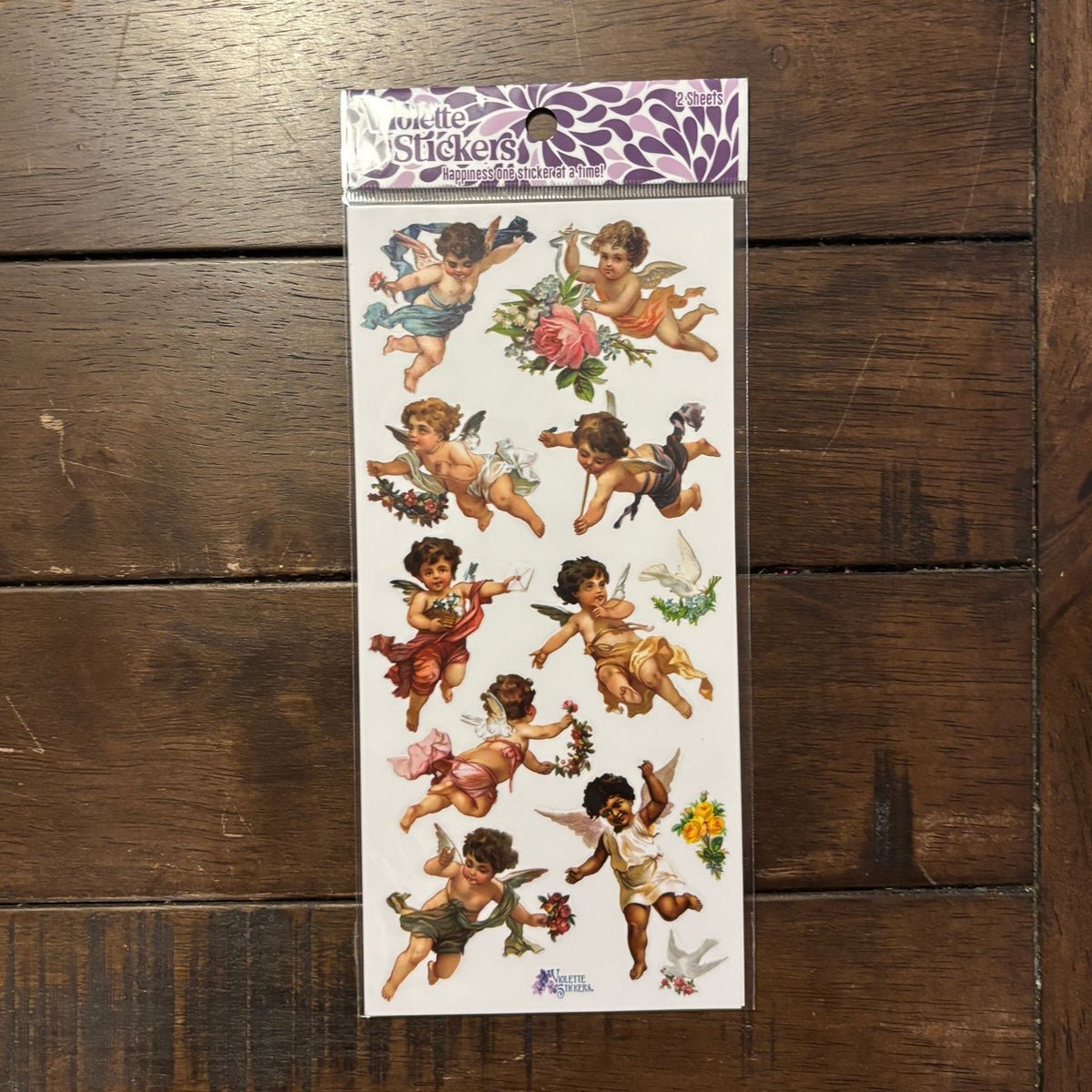 Cupids Clear Stickers | 4" x 8" | 2 Sheets-Violette Stickers-The Bullish Store