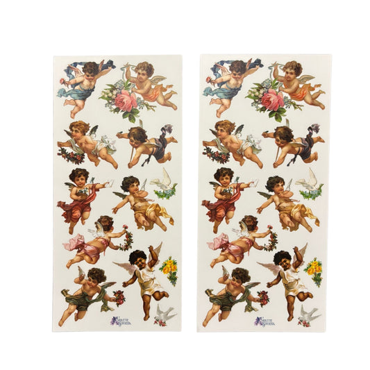 Cupids Clear Stickers | 4" x 8" | 2 Sheets-Violette Stickers-The Bullish Store