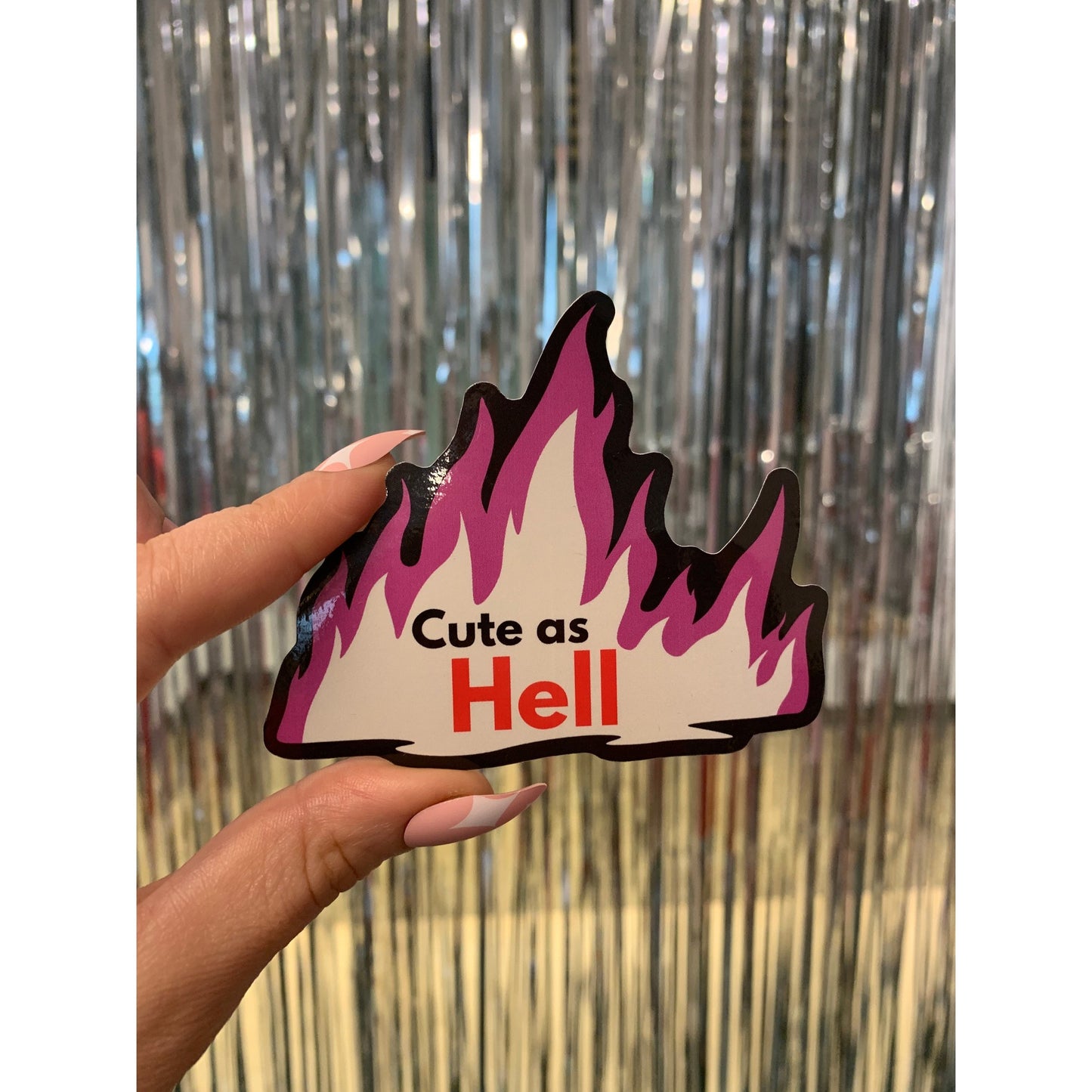 Cute As Hell | Vinyl Die Cut Sticker