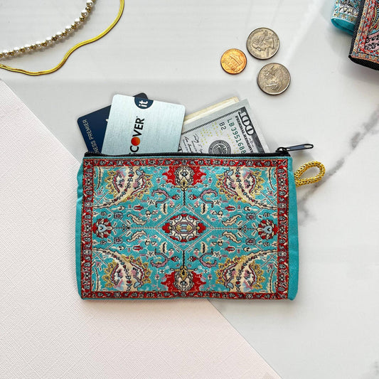 Cute Coin Purse Travel Pouch | Handmade in Turkey | 4" x 5"
