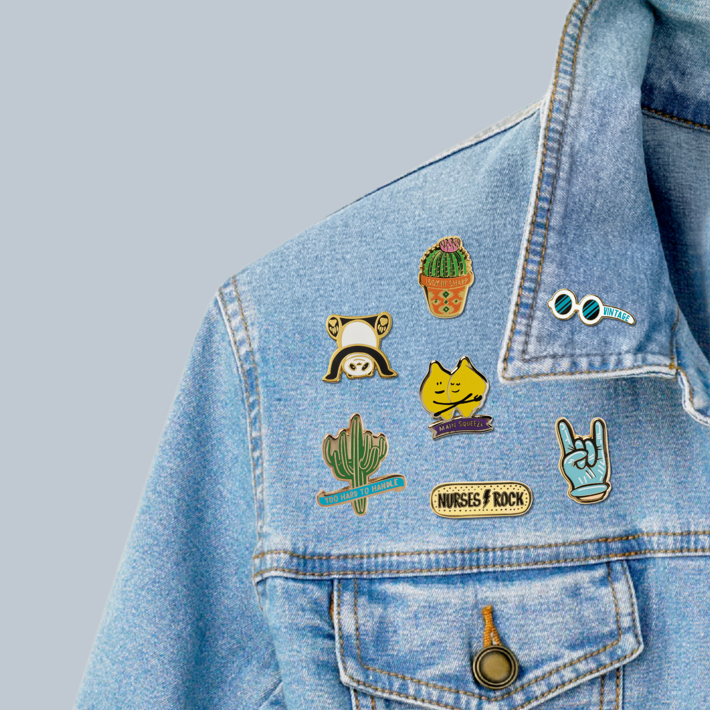 Cute Enamel Pins on Gift Cards - 40+ Options!