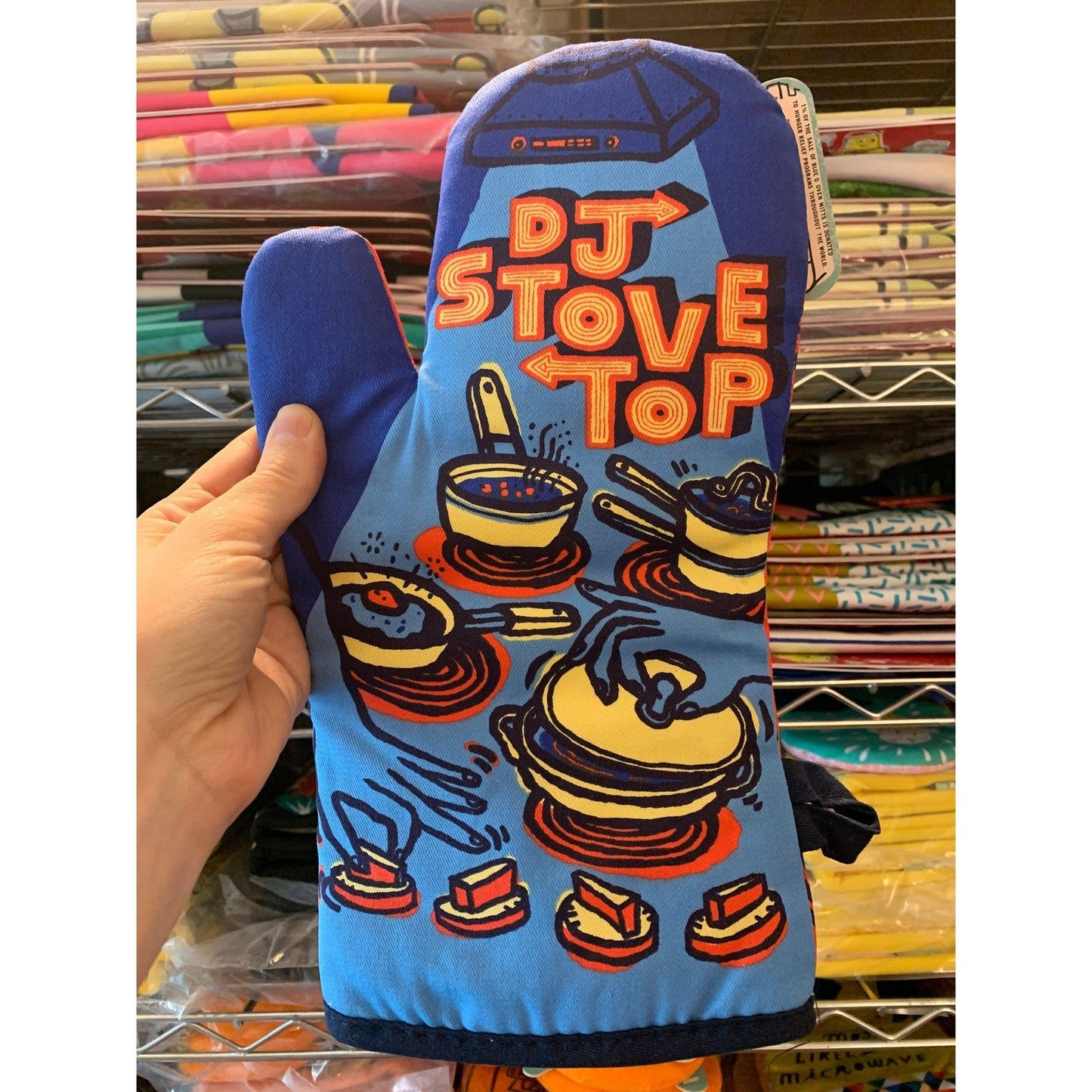 DJ Stovetop Thermal Oven Mitt | Kitchen Thermal Single Pot Holder | Unisex or Men's Gift | BlueQ at GetBullish