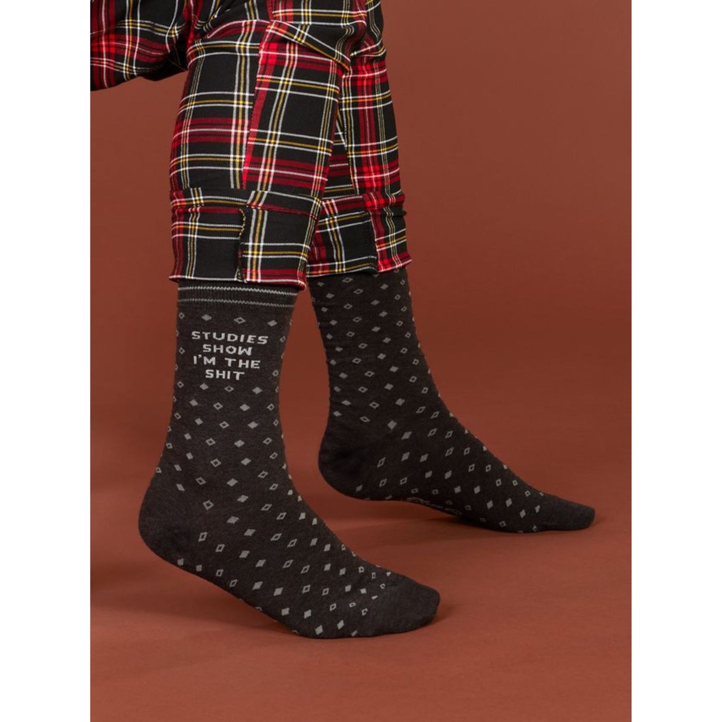 Studies Show I'm the Shit Men's Crew Socks in Black