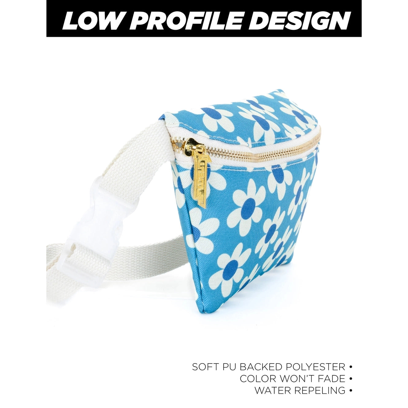 Daisy 70s Small Ultra Slim Fanny Pack Recycled Material The