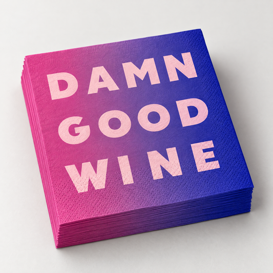 Damn Good Wine Beverage Napkins | Cocktail Party Napkins-Slant-The Bullish Store