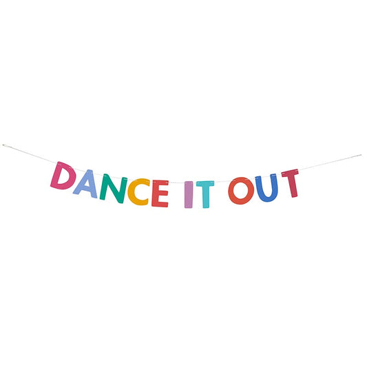 Dance It Out Paper Garland Banner | 6ft Long