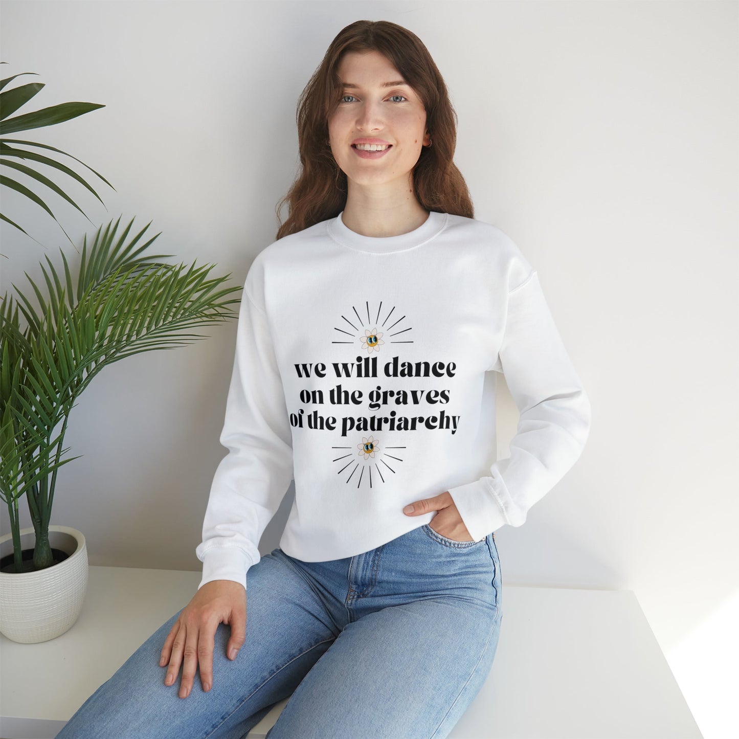 Dance on the Graves of the Patriarchy Unisex Heavy Blend™ Crewneck Sweatshirt Sizes SM-5XL | Plus Size Available