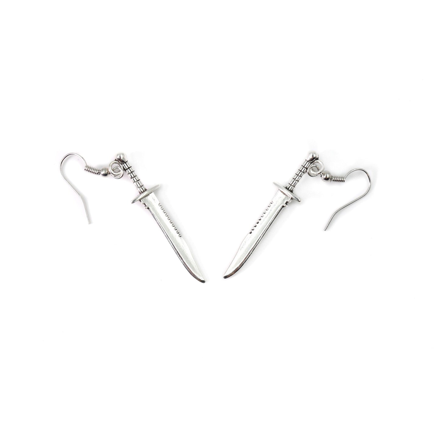 Dangerous Woman Stabby Dagger Earrings in Silver [In a Gift Box]