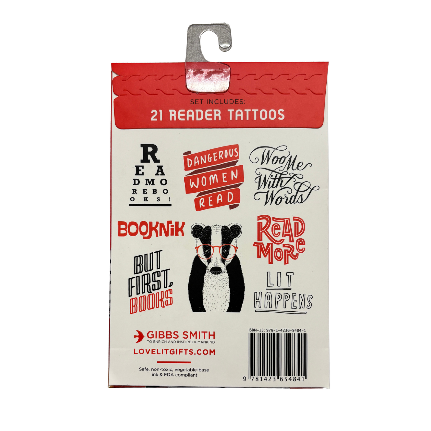 Dangerous Women Read Temporary Tattoos | Pack of 21 Tattoos | Book Lovers Bibliophile Gift