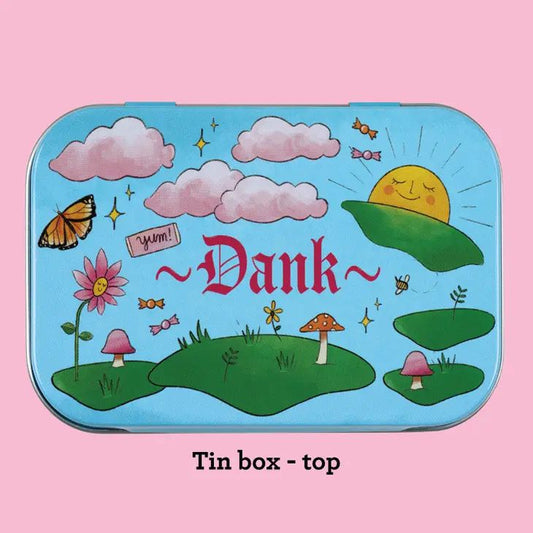 Dank Stash Tin - Purse-Size Food-Safe Tin Box | Decorative Cute Tin Box | 3.5" x 2.4"