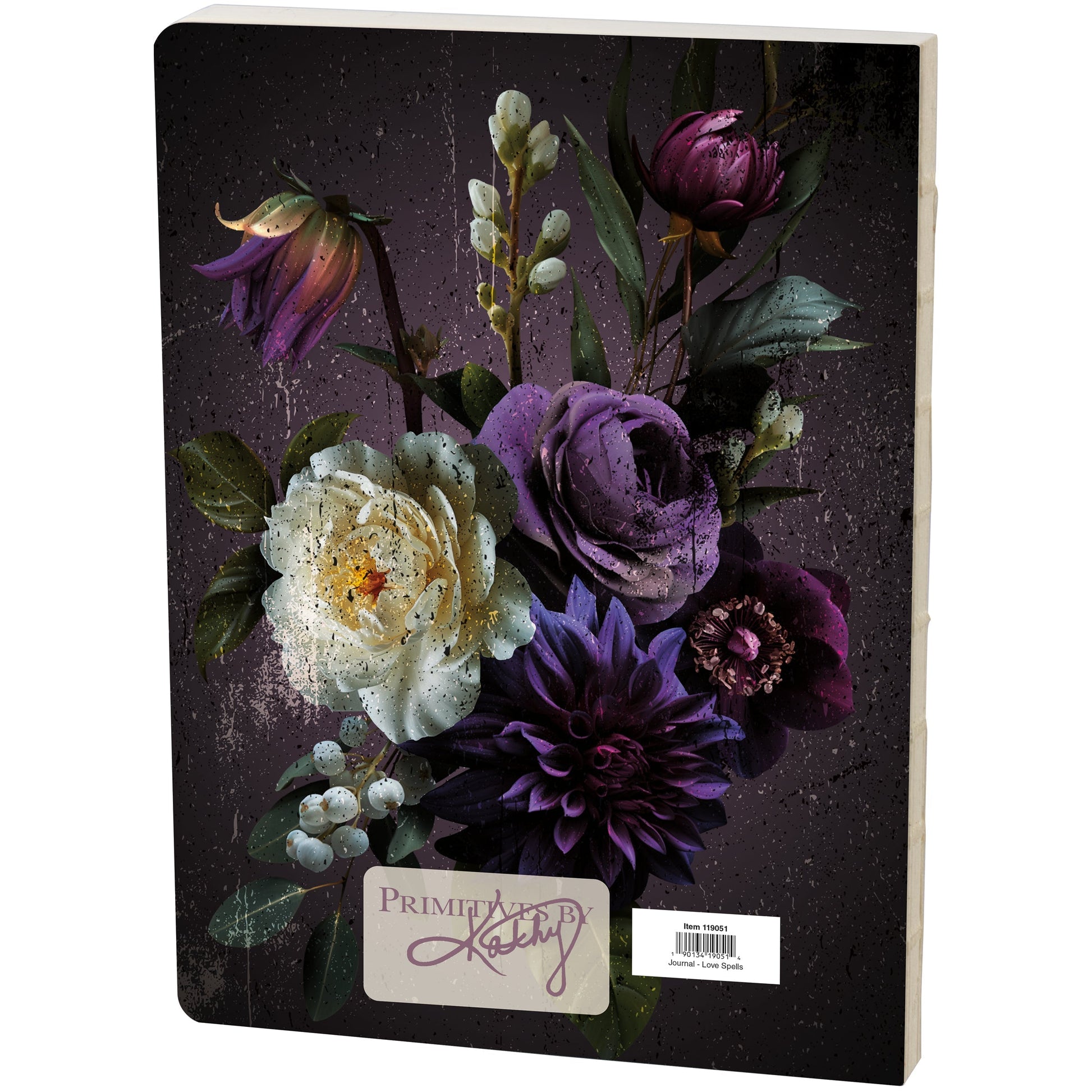 Dark Botanical Love Spells Double-Sided Journal | Halloween Inspired Notebook | 160 Lined Pages