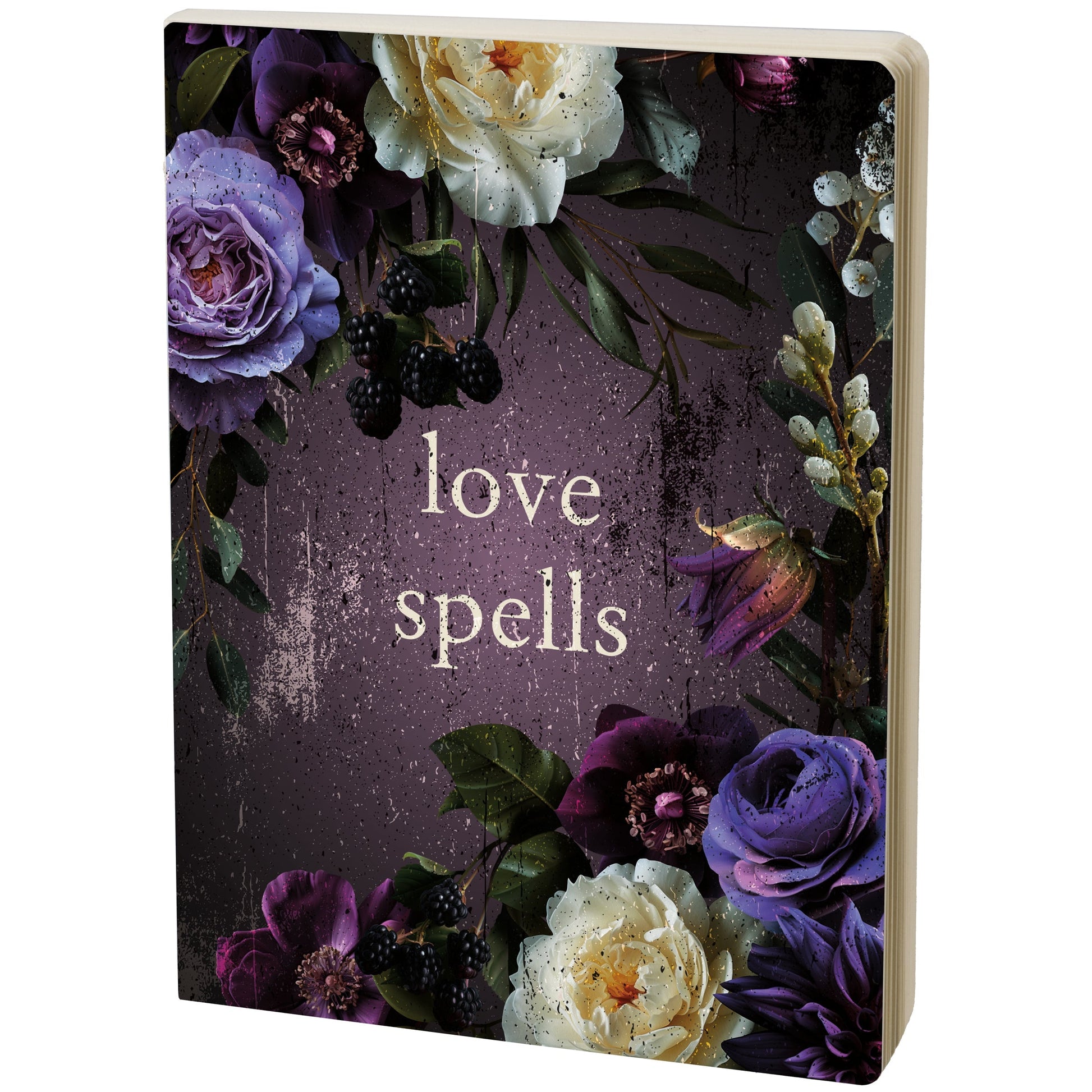 Dark Botanical Love Spells Double-Sided Journal | Halloween Inspired Notebook | 160 Lined Pages