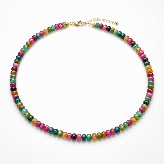 Dark Candy Necklace Genuine Stones
