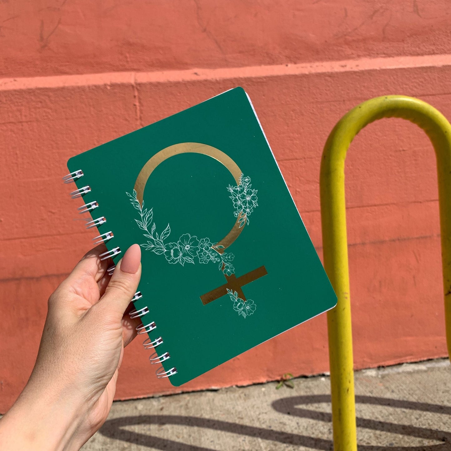 Darling You Are Magic Metallic Woman Symbol Spiral Notebook | Back Cover Inspirational Quotes