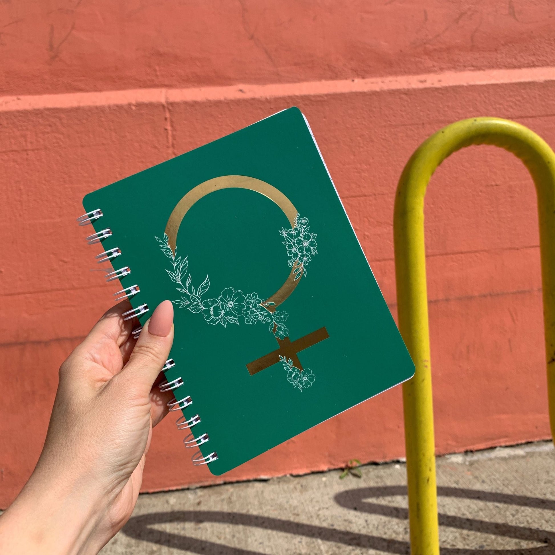 Darling You Are Magic Metallic Woman Symbol Spiral Notebook | Back Cover Inspirational Quotes