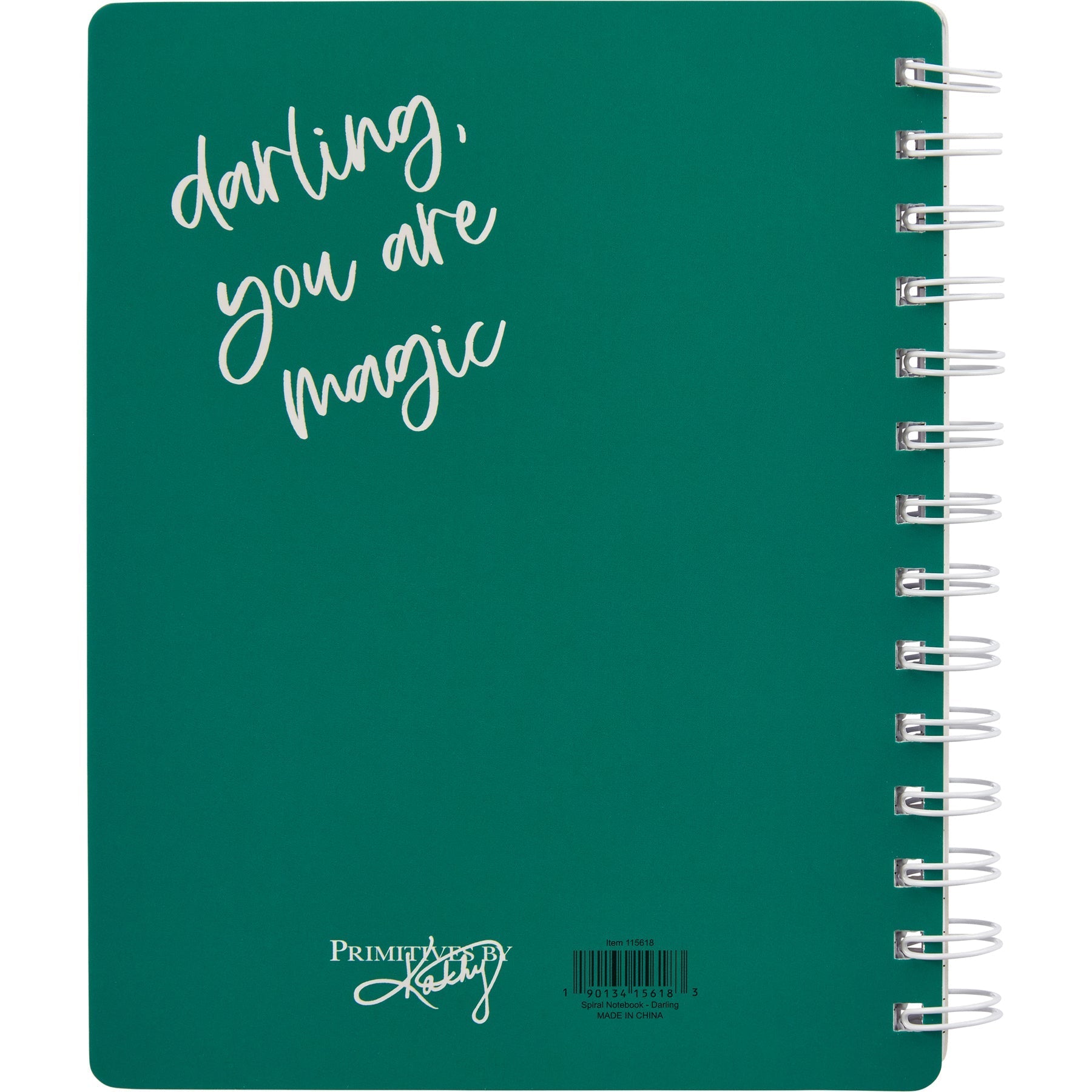 Darling You Are Magic Metallic Woman Symbol Spiral Notebook | Back Cover Inspirational Quotes