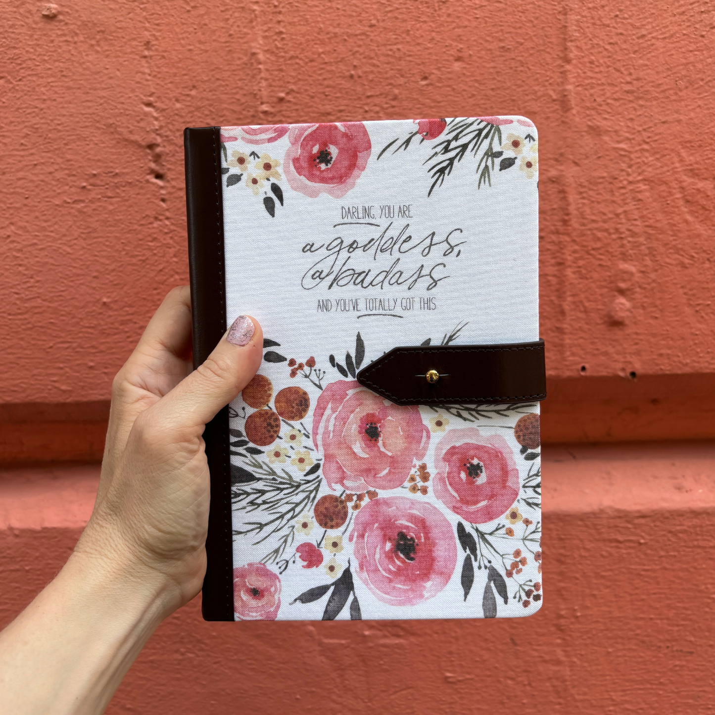 Darling You Are a Goddess Strap Journal | Inspirational Motivational Notebook-Creative Brands-The Bullish Store
