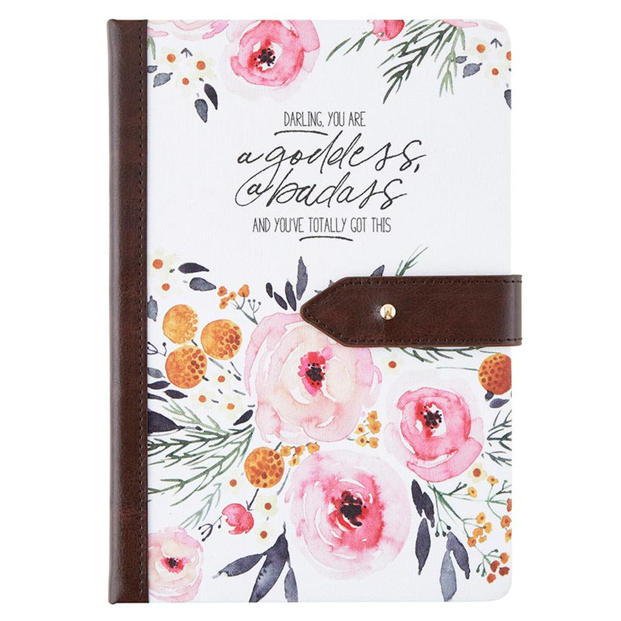 Darling You Are a Goddess Strap Journal | Inspirational Motivational Notebook