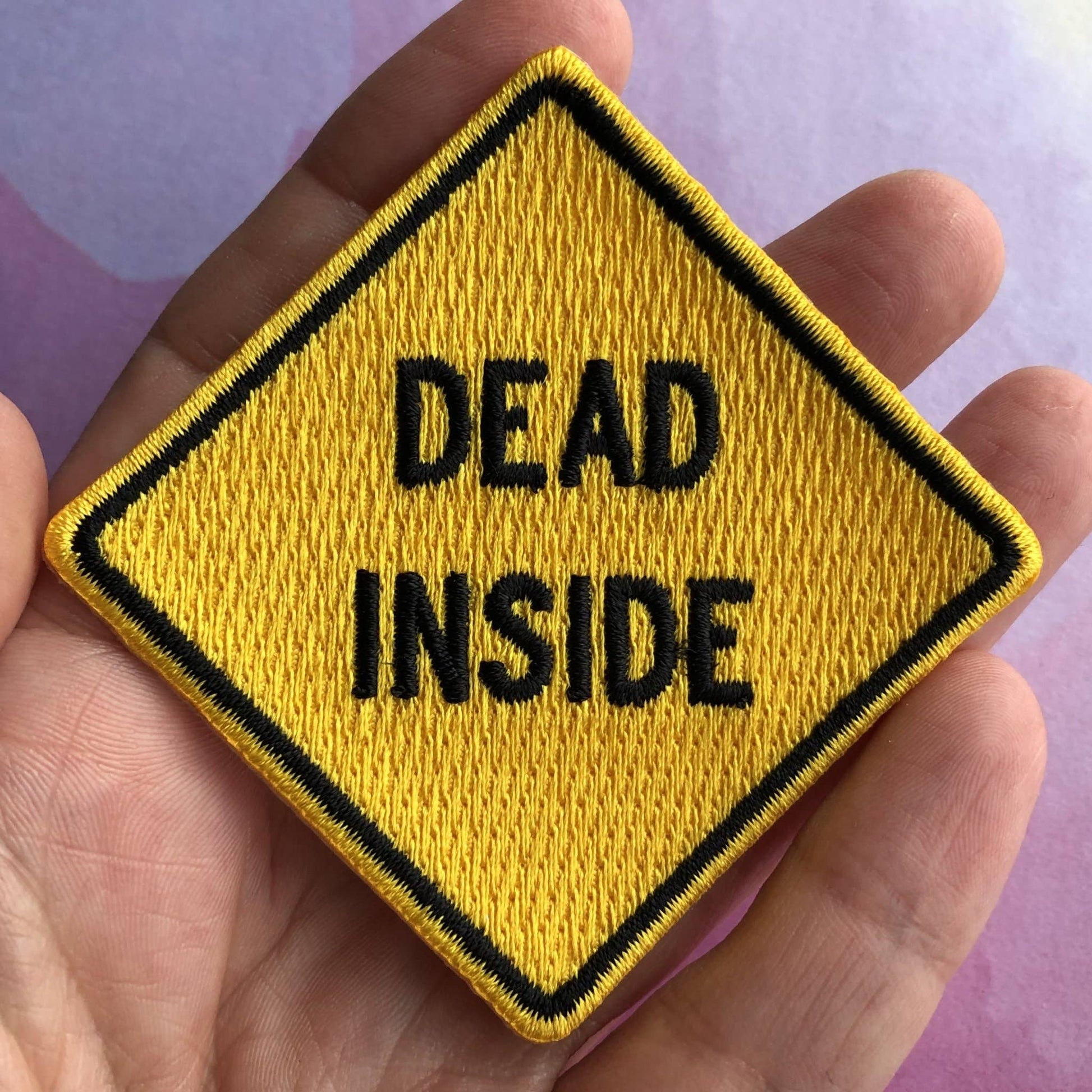 Dead Inside Ironed-on or Sewn-on Patch | Heat-seal Patches Accessories