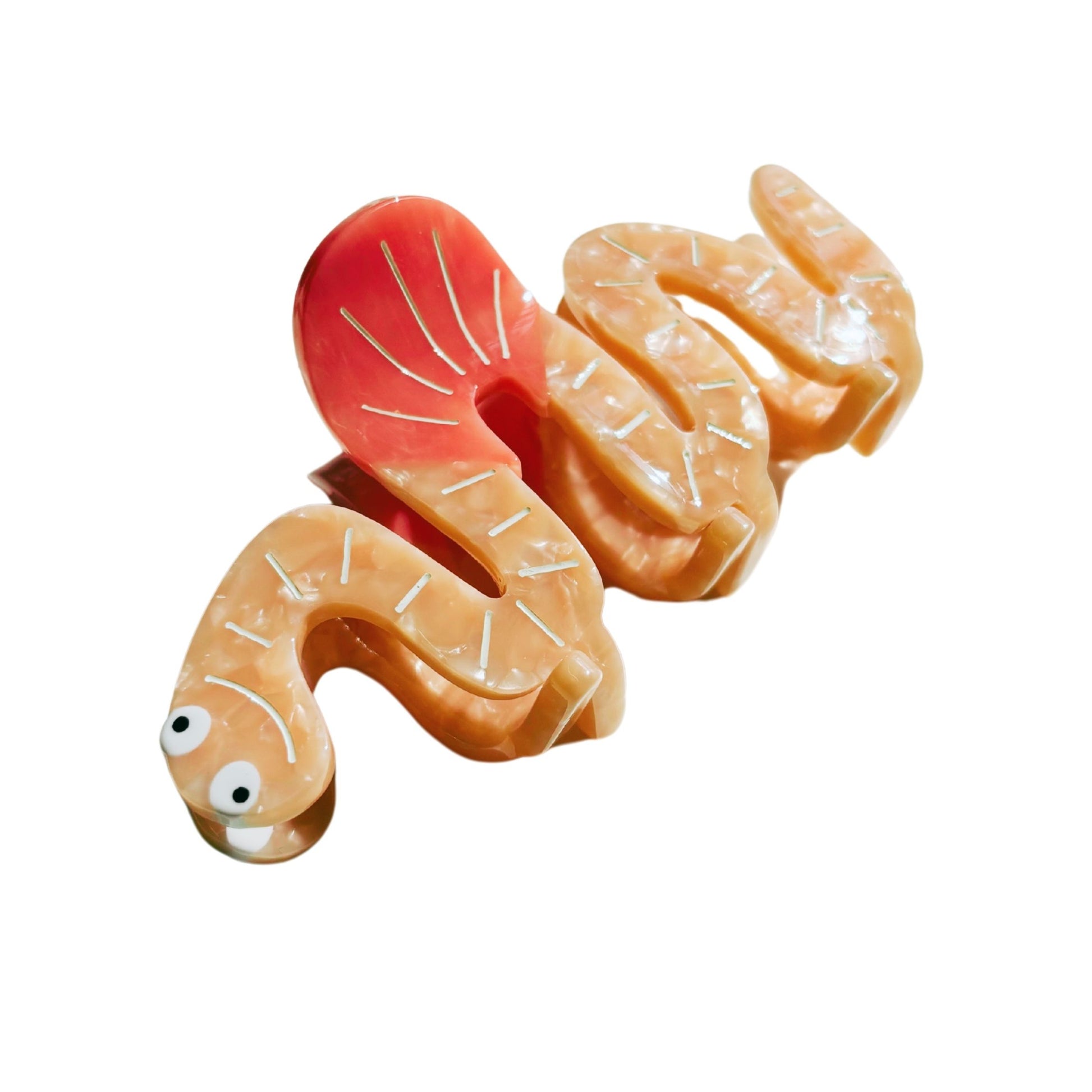 Would You Love Me if I Was a Worm? Hair Claw | Claw Clip in Velvet Travel Bag