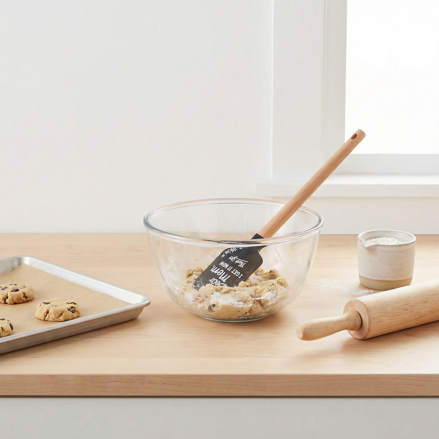 Dear Mom I Get It Now Thank You Spatula | Silicone Kitchen Spatula with Floral Design