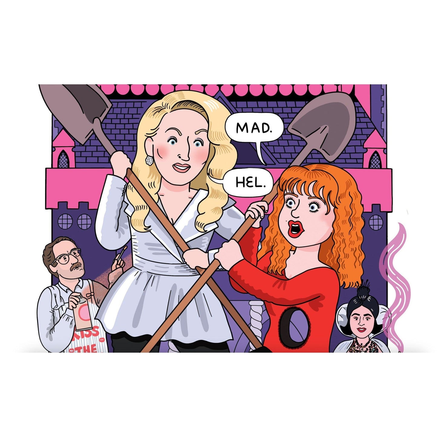 Death Becomes Her Art Print Movie Poster | Colored Illustrated Wall Decor | 8.5 x 11" Unframed