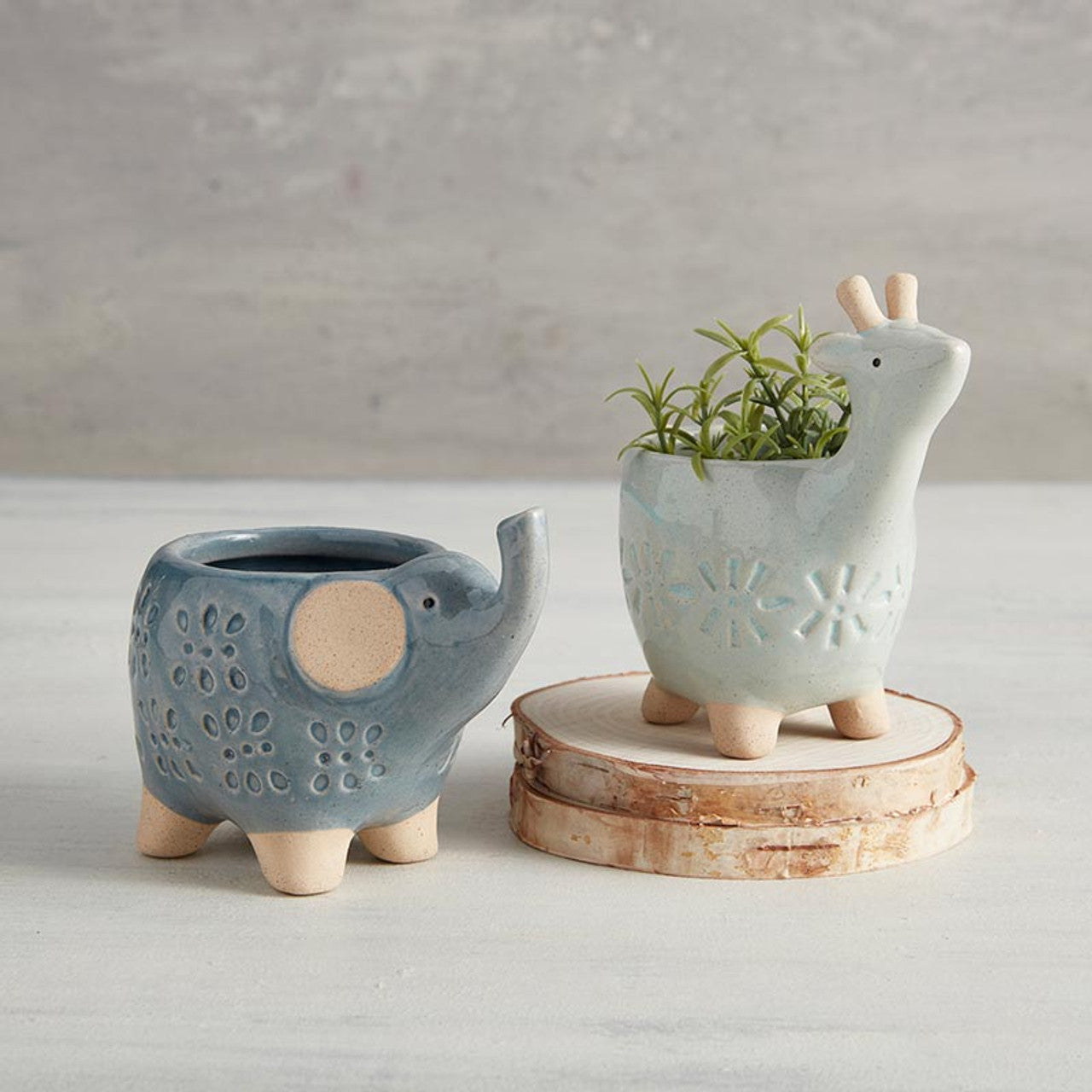 Deer Mini Ceramic Planter | Small Animal Shaped Pot